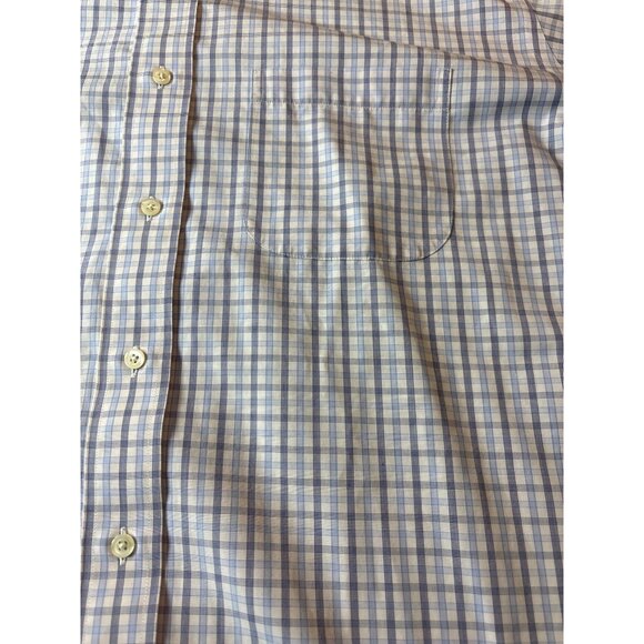 Brooks Brothers Regent Mens Dress Shirt 17.5-36 Non-Iron Supima Cotton Blue/Whit - Picture 4 of 11